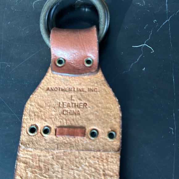 Brown Leather Belt - Picture 3 of 5